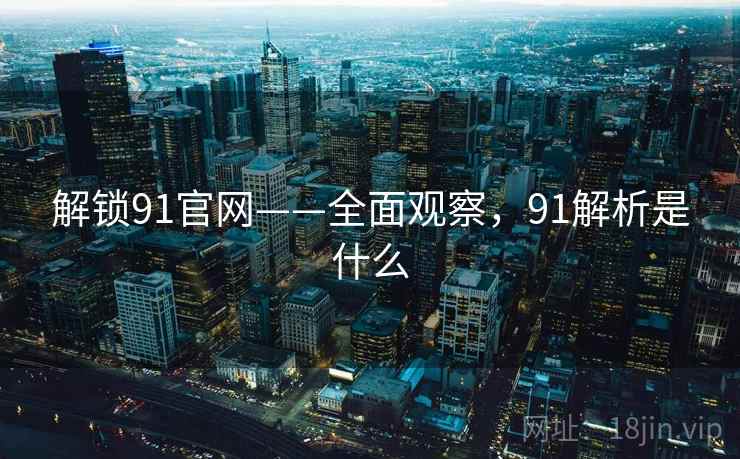 解锁91官网——全面观察，91解析是什么