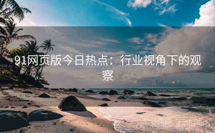 91网页版今日热点：行业视角下的观察