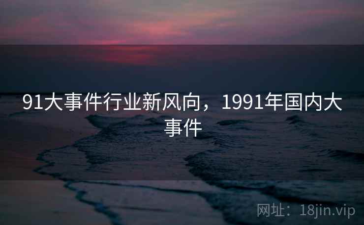 91大事件行业新风向，1991年国内大事件