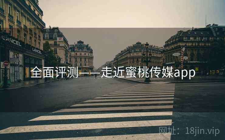 全面评测——走近蜜桃传媒app